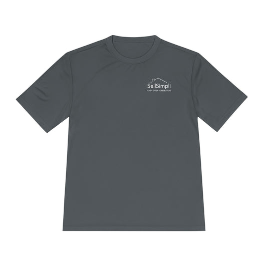 Sell Simpli White Logo Unisex Moisture Wicking Tee