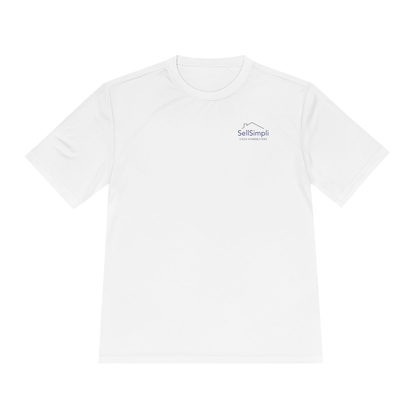 Sell Simpli White Logo Unisex Moisture Wicking Tee