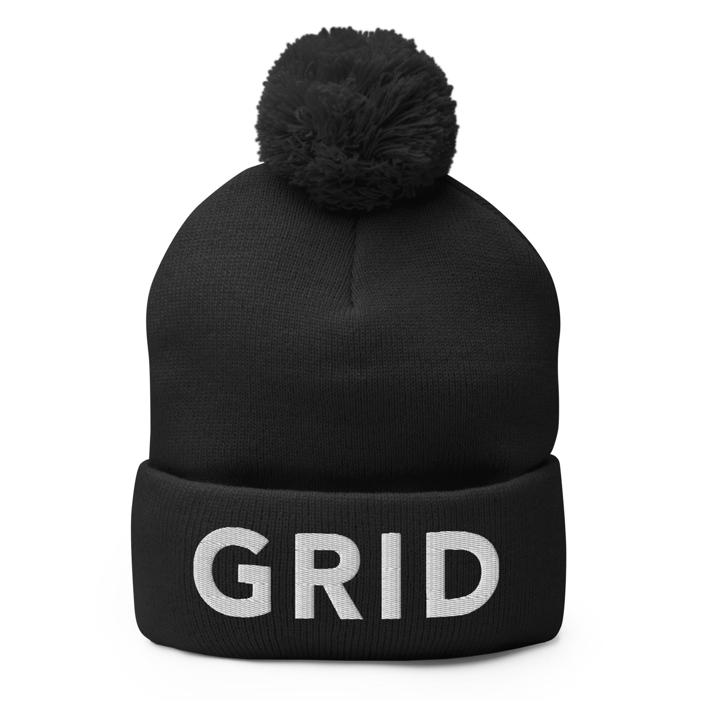 GRID Pom-Pom Beanie