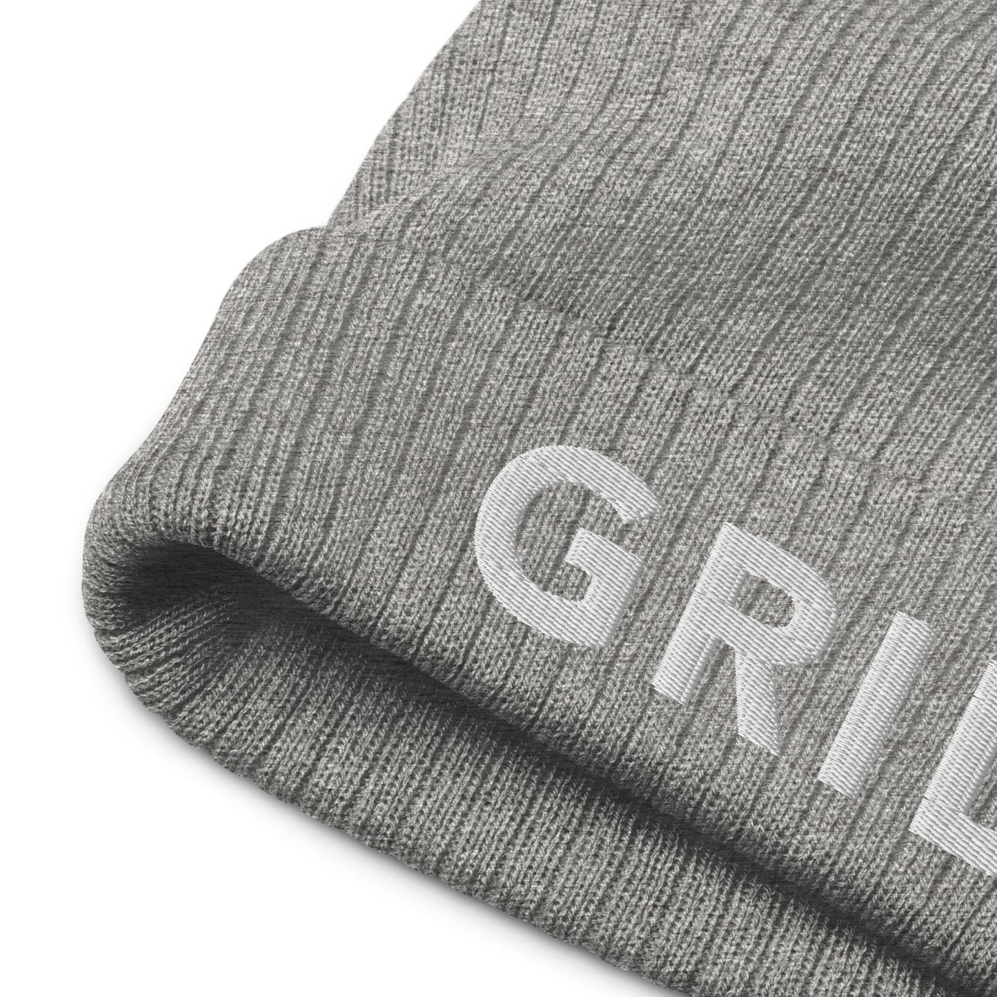 GRID Ribbed Knit Beanie